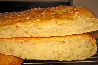 Receta de focaccia con sésamo