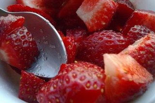 Receta de fresas con azúcar