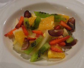 Receta de fruta a la hierbabuena