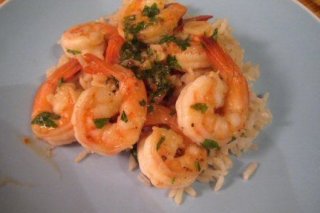 Receta de gambas a la plancha con arroz