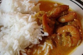 Receta de gambas al curry