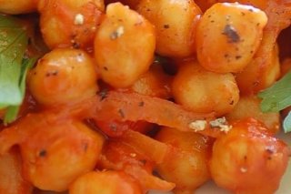 Receta de garbanzos con tomate