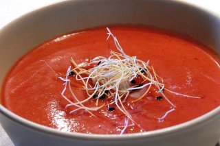 Receta de gazpacho de tomate y cereza