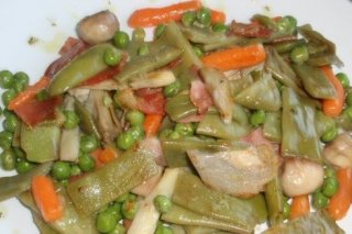 Receta de guiso de verduras