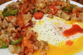 Receta de huevos con patatas