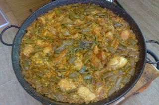 Receta de la paella real