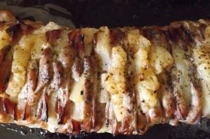 Receta de lomo con piña y bacon