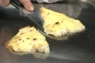 Receta de Lubina con crujiente de patata