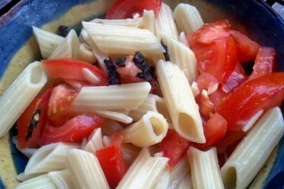 Receta de macarrones con tomate natural