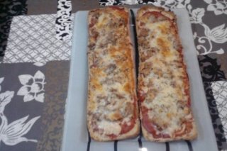 Receta de mega pizza de atún