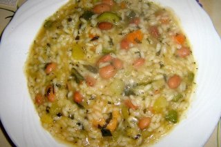 Receta de minestrone con arroz