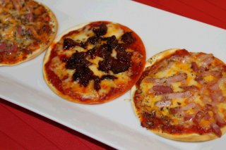 Receta de mini pizzas express
