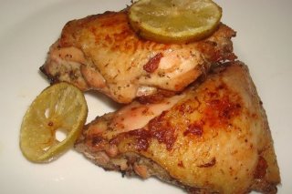 Receta de muslos de pollo asados