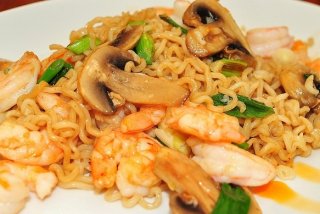 Receta de noodles con setas