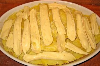 Receta de patatas con bacón y queso
