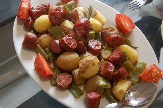 Receta de patatas con judías verdes