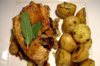 Receta de pavo al horno con patatas