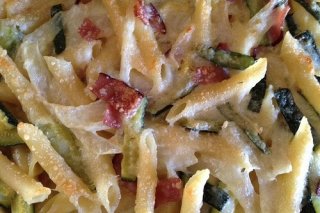 Receta de penne con calabacines