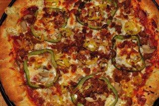 Receta de pizza de carne y pimiento