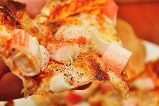 Receta de pizza de palitos de cangrejo