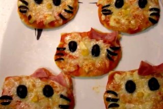Receta de pizza hello kitty