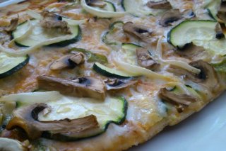 Receta de pizza vegetal