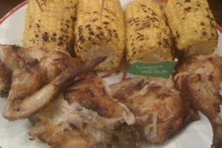 Receta de pollo a la plancha con maíz