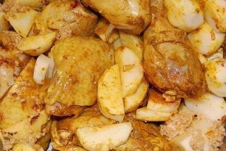 Receta de pollo con patatas