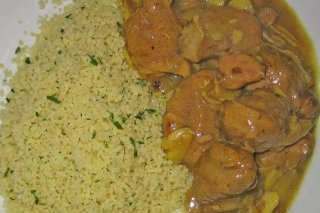 Receta de pollo en salsa con couscous