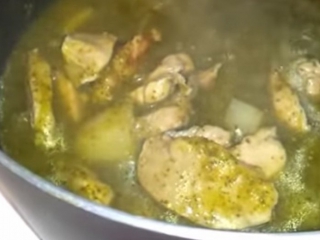 Receta de pollo en salsa verde