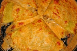 Receta de quesadilla gratinada