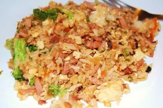 Receta de revuelto de arroz con jamón