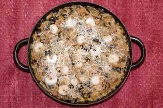 Receta de risotto de setas y pescado