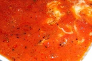 Receta de salsa de tomate con queso