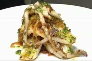 Receta de Sepia a la plancha con cebolla perfumada