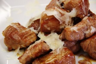 Receta de solomillo de cerdo ibérico con queso