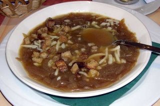 Receta de sopa de cebolla y verdura