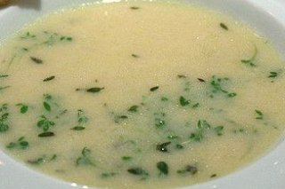 Receta de sopa de patata con tomillo