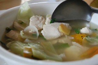 Receta de sopa de pescado en blanco