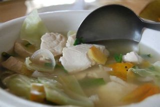 Receta de sopa de pescado y ajo