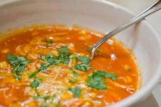 Receta de sopa de pollo y tomate