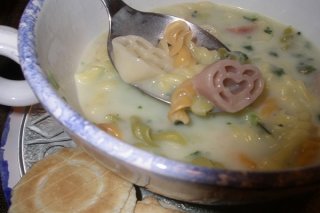 Receta de sopa de verduras con pasta