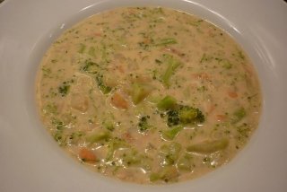 Receta de sopa de verduras y queso