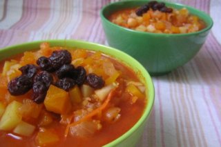 Receta de sopa vegetariana