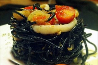 Receta de spaguetti nero di sepia a la naranja