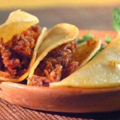 Receta de tacos sudados de chicharrón prensado