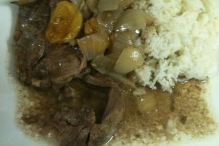 Receta de ternera al curry con arroz
