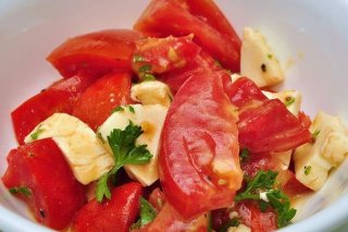Receta de tomate en vinagreta de mostaza