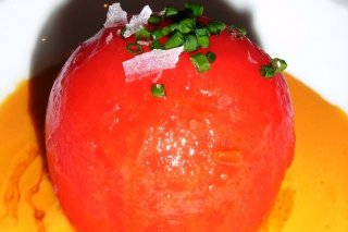 Receta de tomate relleno de mejillones