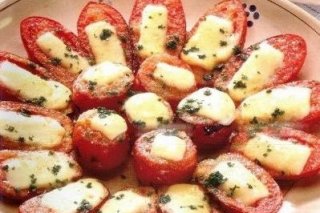 Receta de tomates al horno con mozzarella
